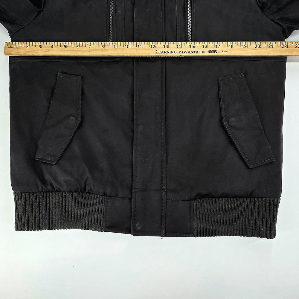 Calvin Klein Bomber Jacket Mens Small Black Water Resistant Windbreaker Ripstop - Picture 14 of 16